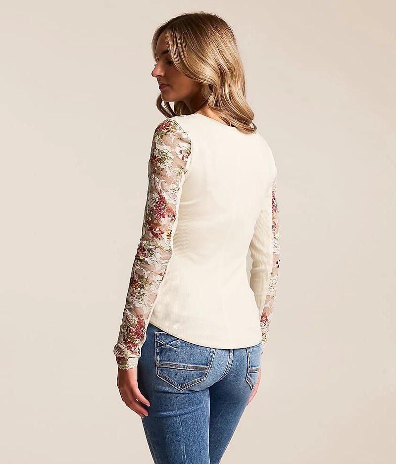 Crochet Square Neck Top