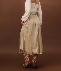 Studded Lace Maxi Skirt