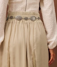 Studded Lace Maxi Skirt