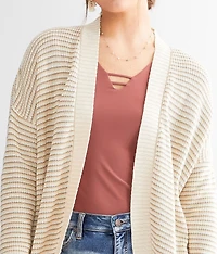 Striped Cardigan Sweater