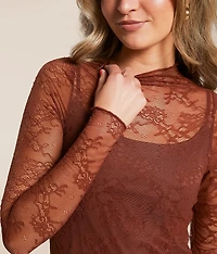 Sheer Lace Top