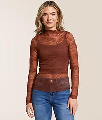 Sheer Lace Top
