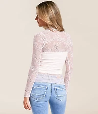 Sheer Lace Top