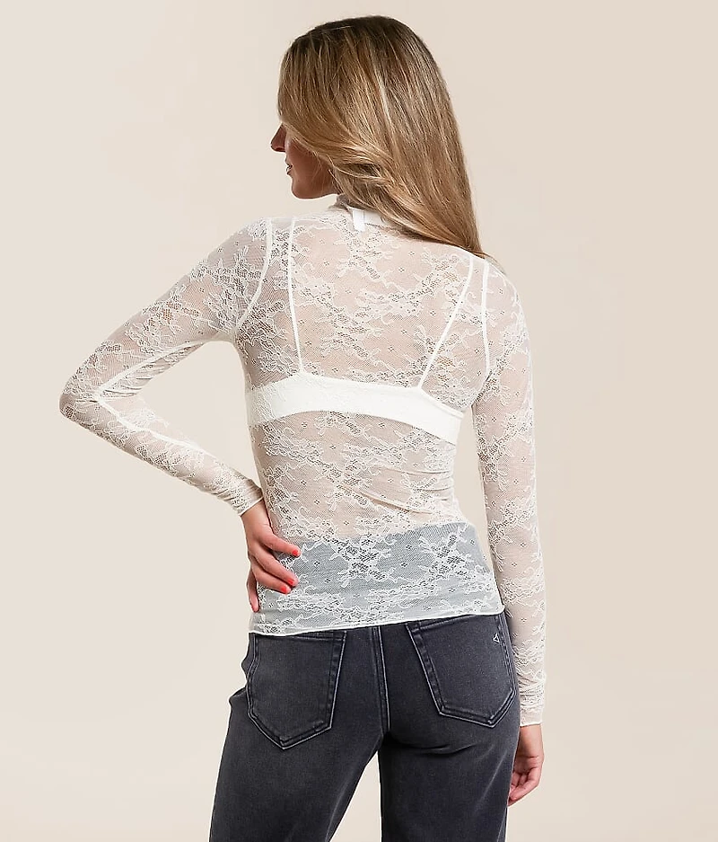 Sheer Lace Top