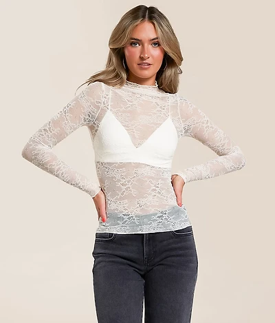 Sheer Lace Top