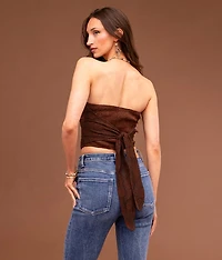 Pieced Lace Hanky Tube Top