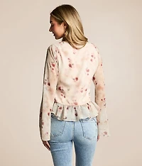 Floral Chiffon Top
