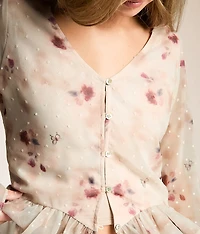 Floral Chiffon Top
