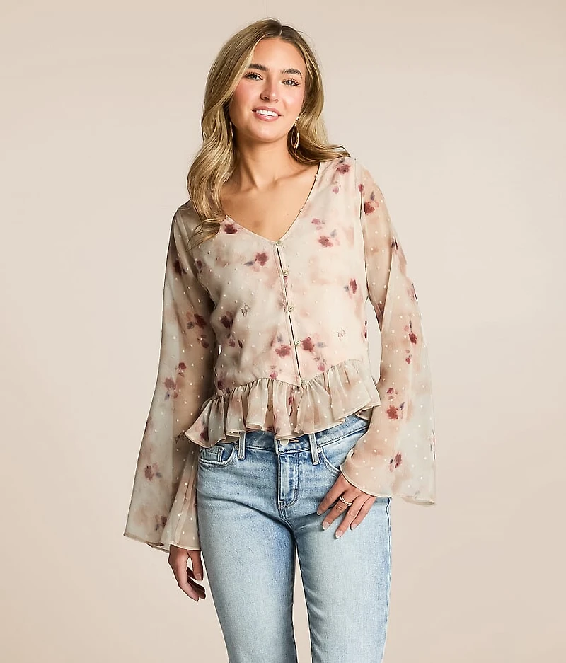 Floral Chiffon Top