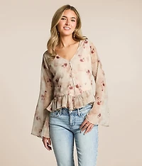 Floral Chiffon Top