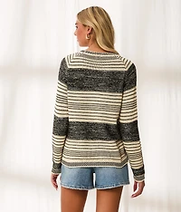 Resort Edit - Striped Sequin Sweater