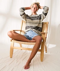 Resort Edit - Striped Sequin Sweater