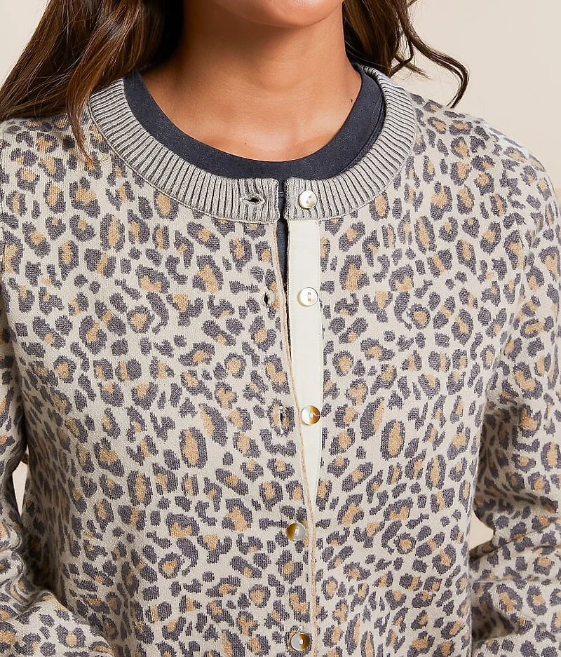 Cheetah Cardigan Sweater