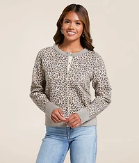 Cheetah Cardigan Sweater