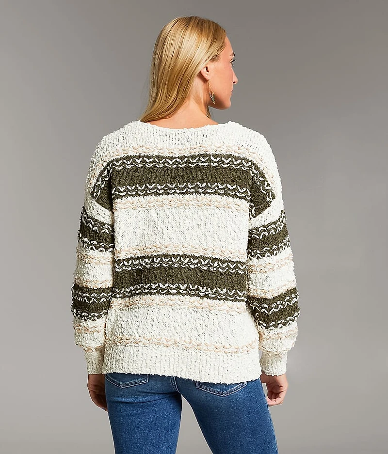 Striped Nubby Sweater