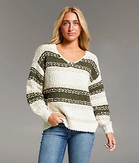Striped Nubby Sweater