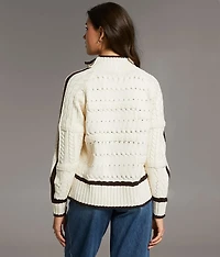 Prep Edit - Mixed Cable Knit Sweater