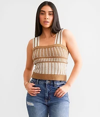 Striped Sweater Tank Top