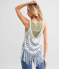 Fringe Crochet Tank Top