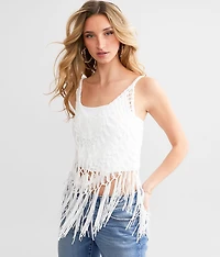 Fringe Crochet Tank Top