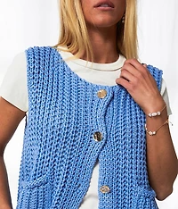 Chunky Knit Sweater Vest