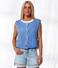 Chunky Knit Sweater Vest