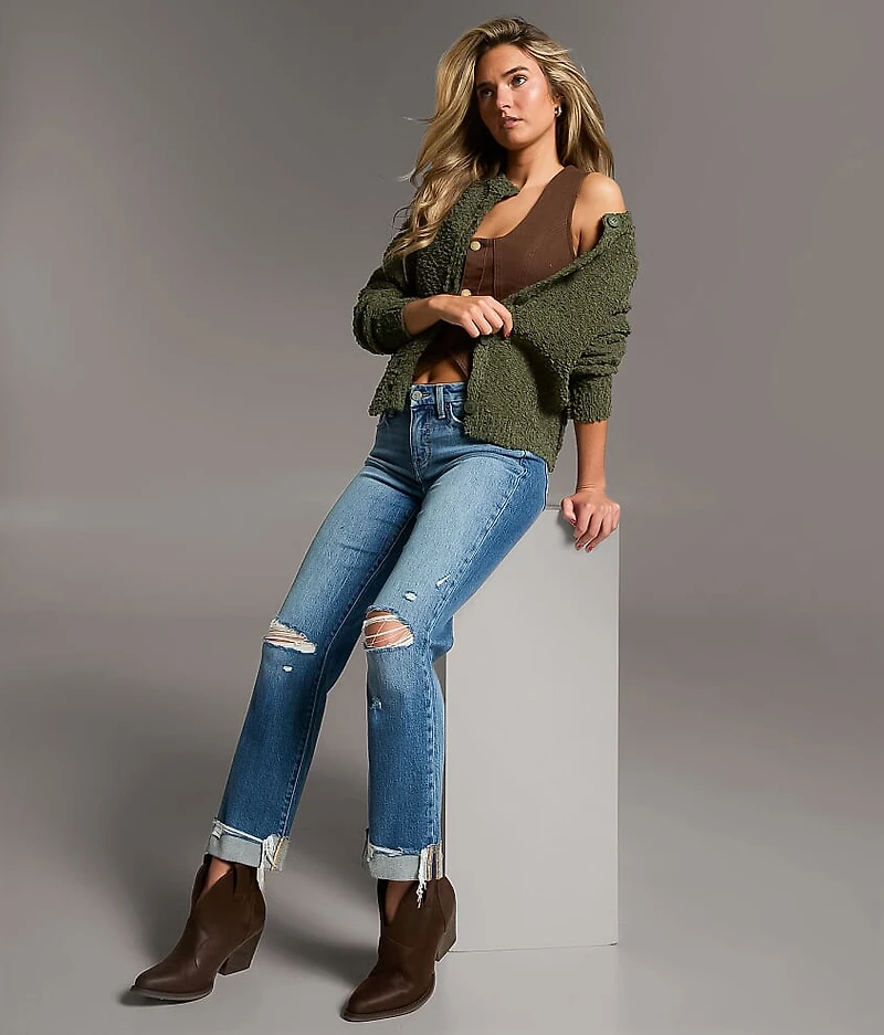 Nubby Textured Cardigan Sweater