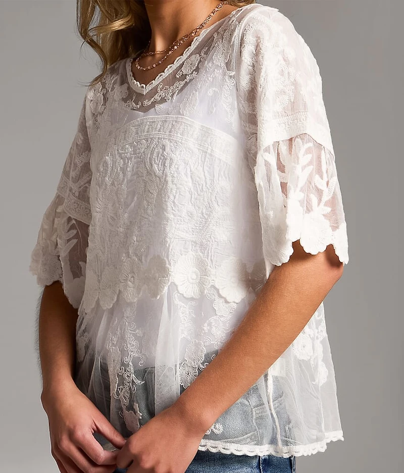 Floral Lace Top