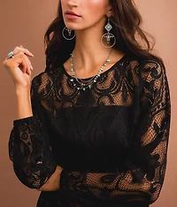 Lace Fringe Top