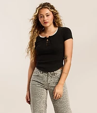 Lace-Up Top