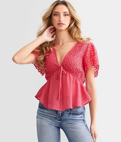 Crochet Peplum Top
