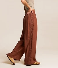 Textured Wide Leg Pant