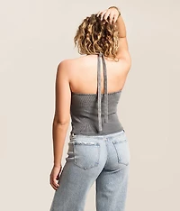 Hook & Eye Halter Tank Top