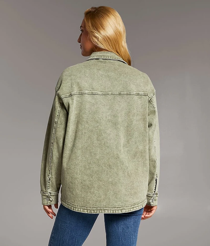 Washed Denim Barn Stretch Jacket