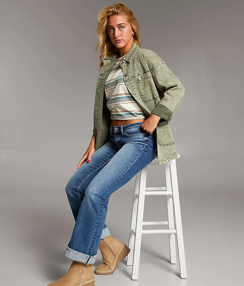 Washed Denim Barn Stretch Jacket