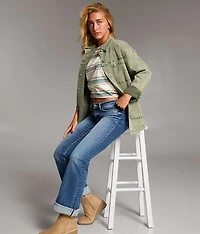 Washed Denim Barn Stretch Jacket