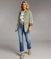 Washed Denim Barn Stretch Jacket