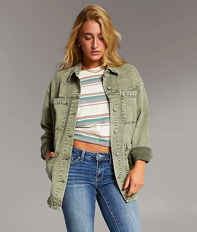Washed Denim Barn Stretch Jacket