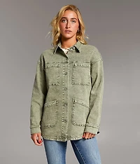 Washed Denim Barn Stretch Jacket