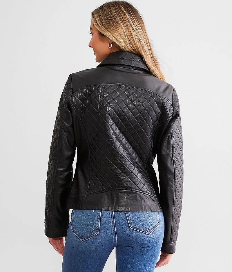 Breana Quilted Leather Jacket