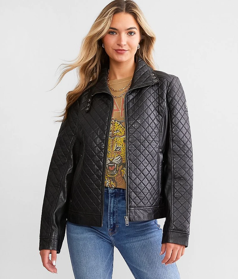 Breana Quilted Leather Jacket