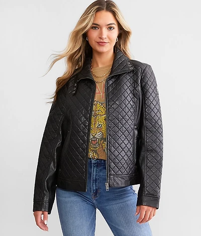 Breana Quilted Leather Jacket
