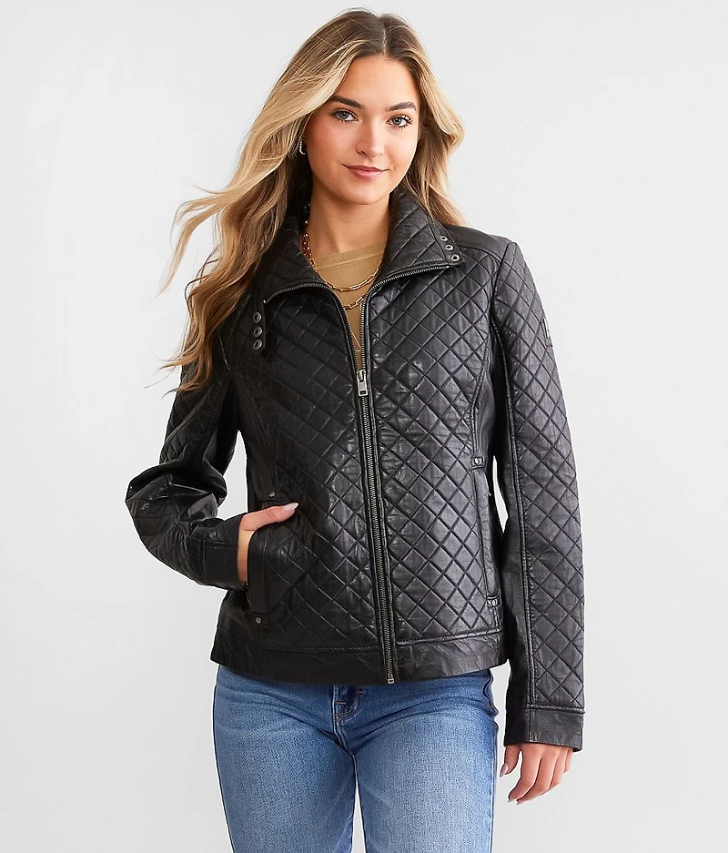 Breana Quilted Leather Jacket
