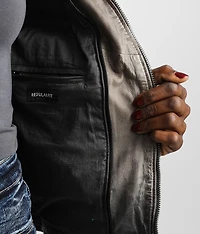 Casha Hooded Leather Jacket