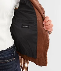 Leather Fringe Jacket