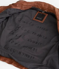 Leather Fringe Jacket