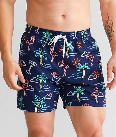 The Neon Lights Stretch Swim Trunks