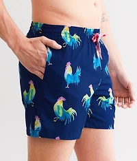 The Fowl Play Stretch Swim Trunks