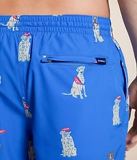 The I Let Dogs Out Stretch Swim Trunks