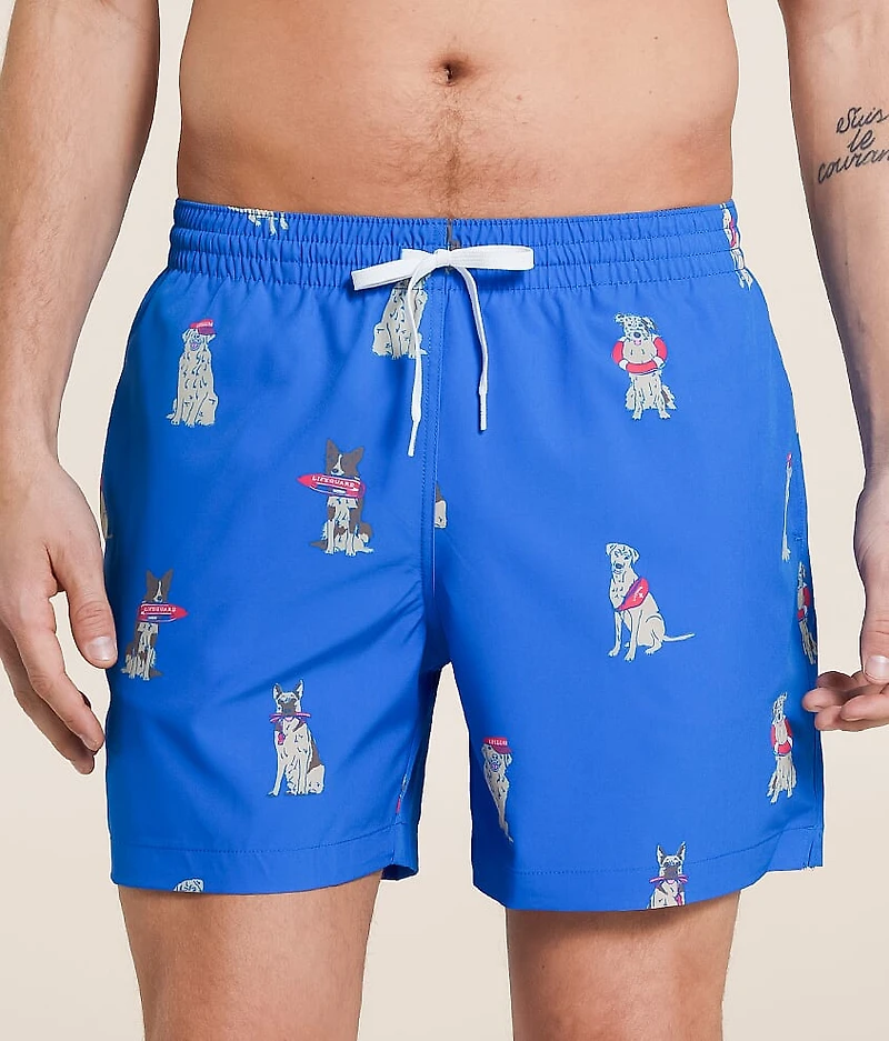The I Let Dogs Out Stretch Swim Trunks